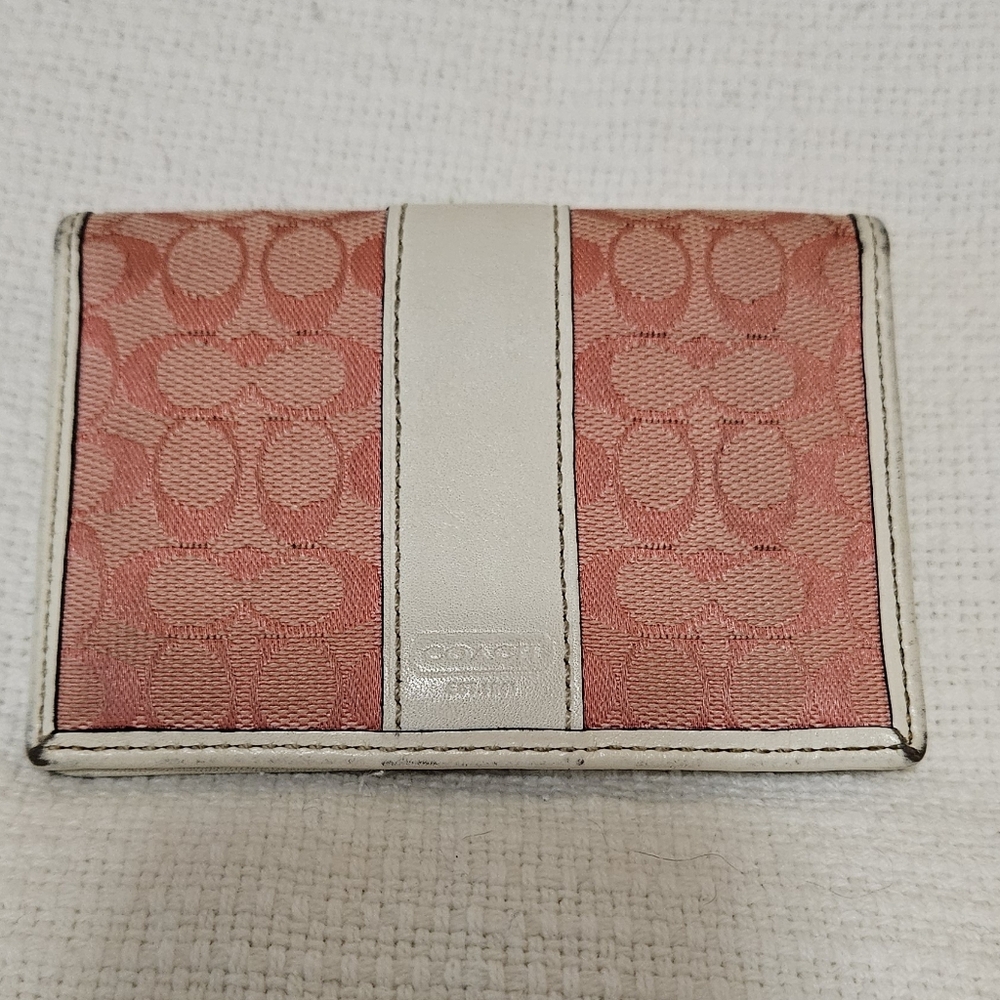 Coach Pink and White Wallet